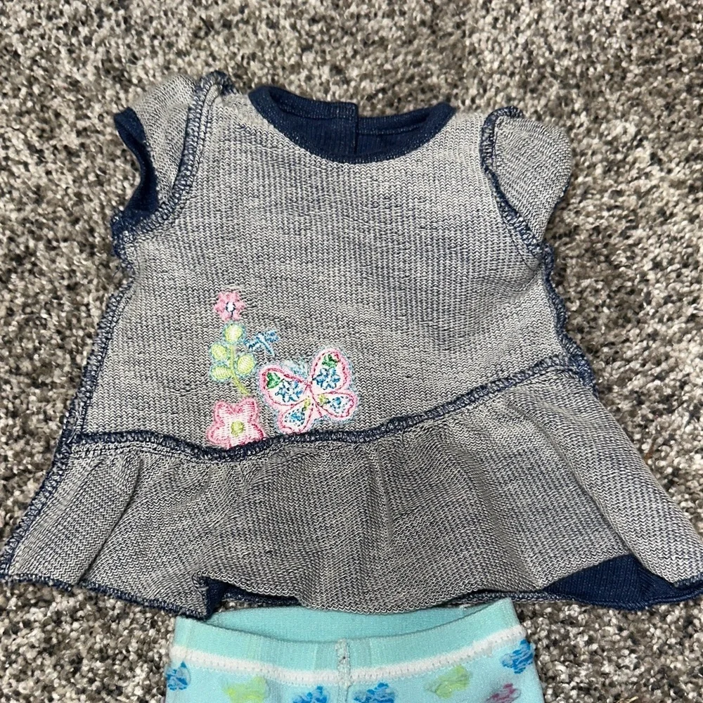 Adorable Female Twin Doll 2 pc Dress Set